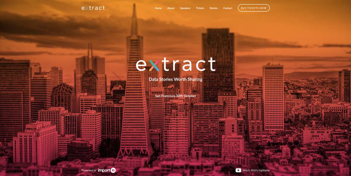 ExtractConf's tweet photo. BIG NEWS! Extract San Francisco 2015 tickets are officially on sale!!! #Extract15 #Data http://t.co/vTjAwMcyPe http://t.co/3pDLA42SXY