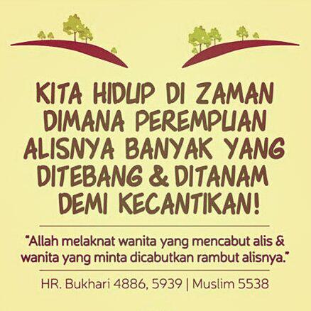 Jangan pernah menggadai iman anda dengan kecantikan duniawi 👼