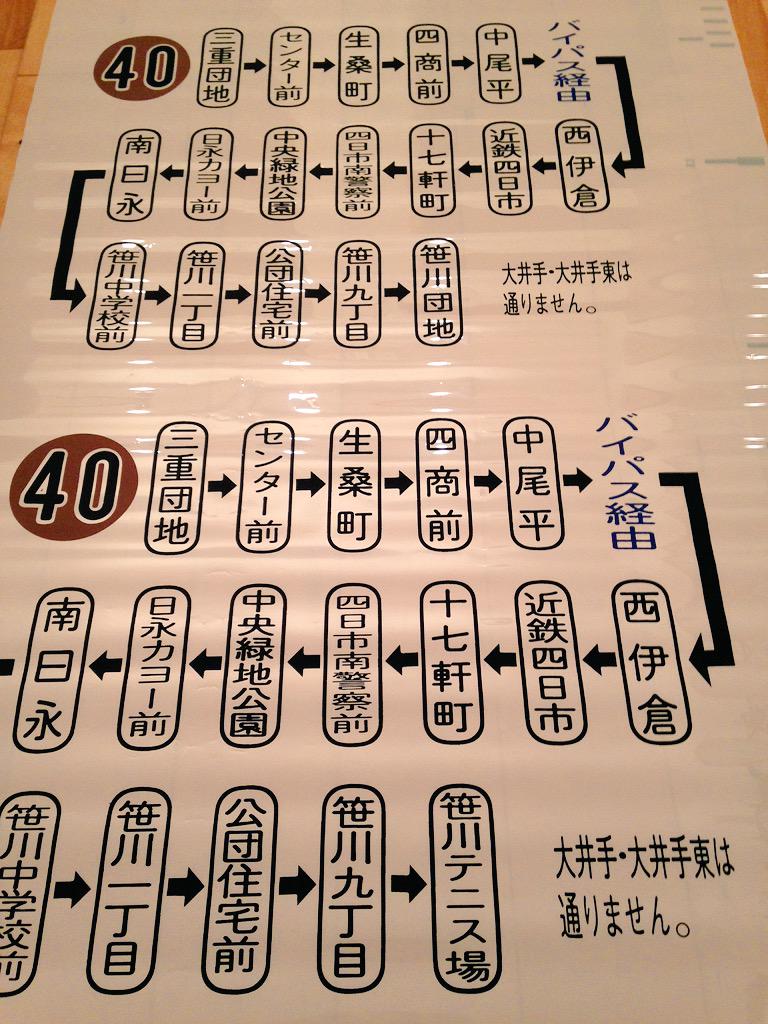 三重交通　方向幕 FU4OKgoVUAAgbzn.jpg:large