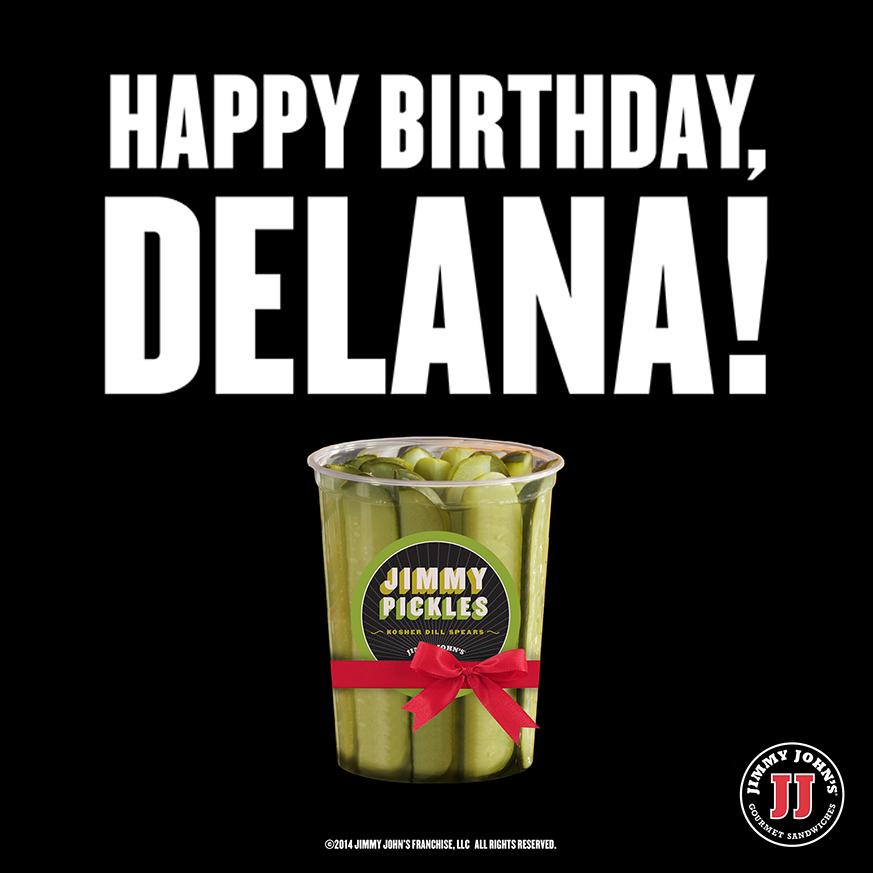 jimmy john s on twitter happy birthday delanaharvick you re kind