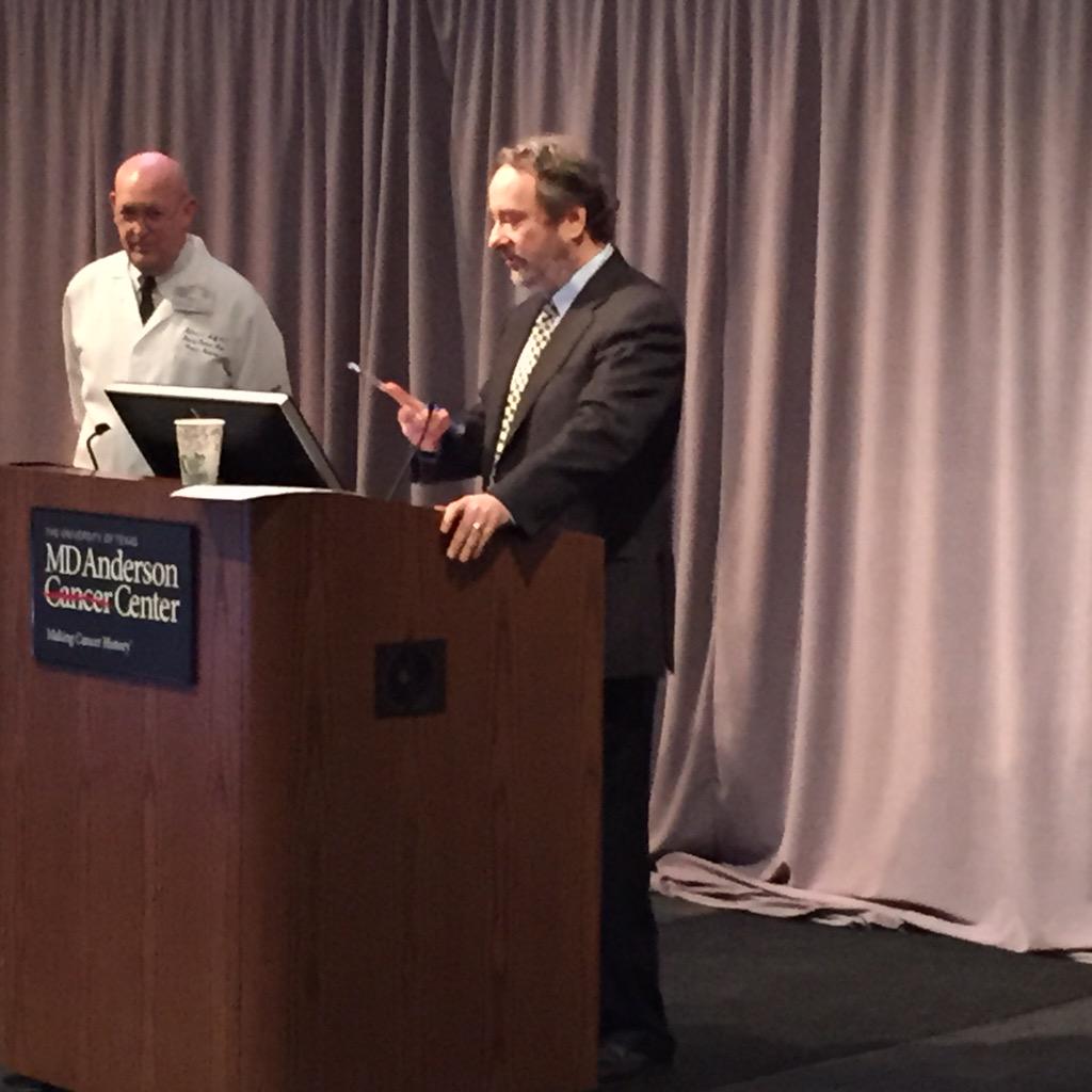 Congrats to Dr. Orlowsky for his award as Faculty Mentor of the year at MD Anderson for 2015