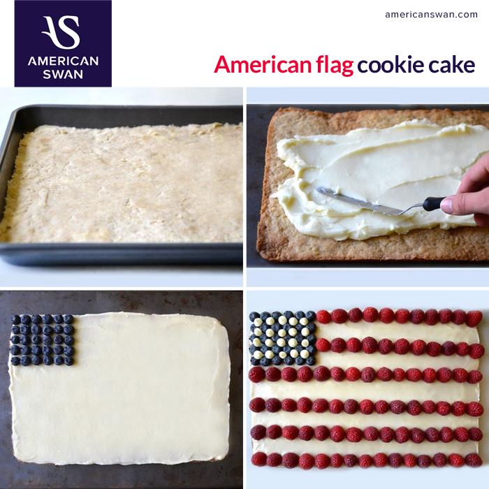 AmericanSwan's tweet photo. Peeps, time to get your hands dirty! How can you not? It’s Independence Day for god’s sake! #FashionFreedomWeek #cake http://t.co/3T3QRjiBpW