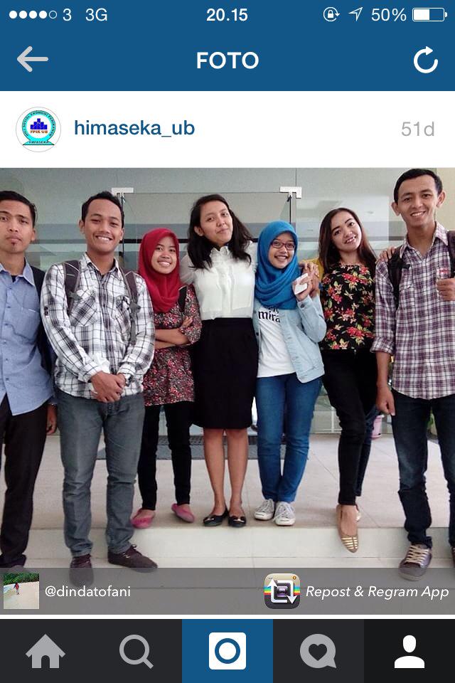 edoktafian's tweet photo. Selamat atas semhasnya kahim @Himaseka_UB http://t.co/62e2PVAz5A