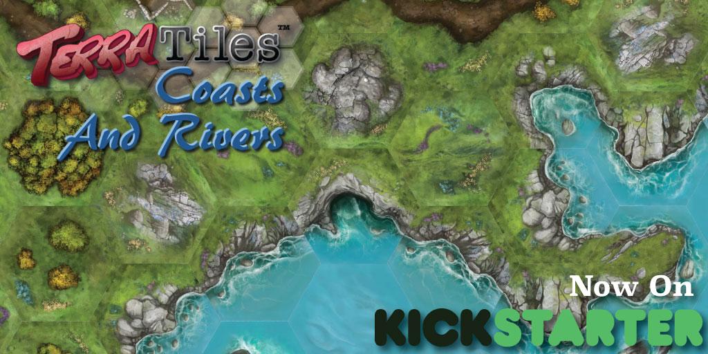 TerraTiles: Coasts &amp; Rivers is on #Kickstarter Amazing terrain for wargames, skirmishes &amp; RPGs bit.ly/CaRKS