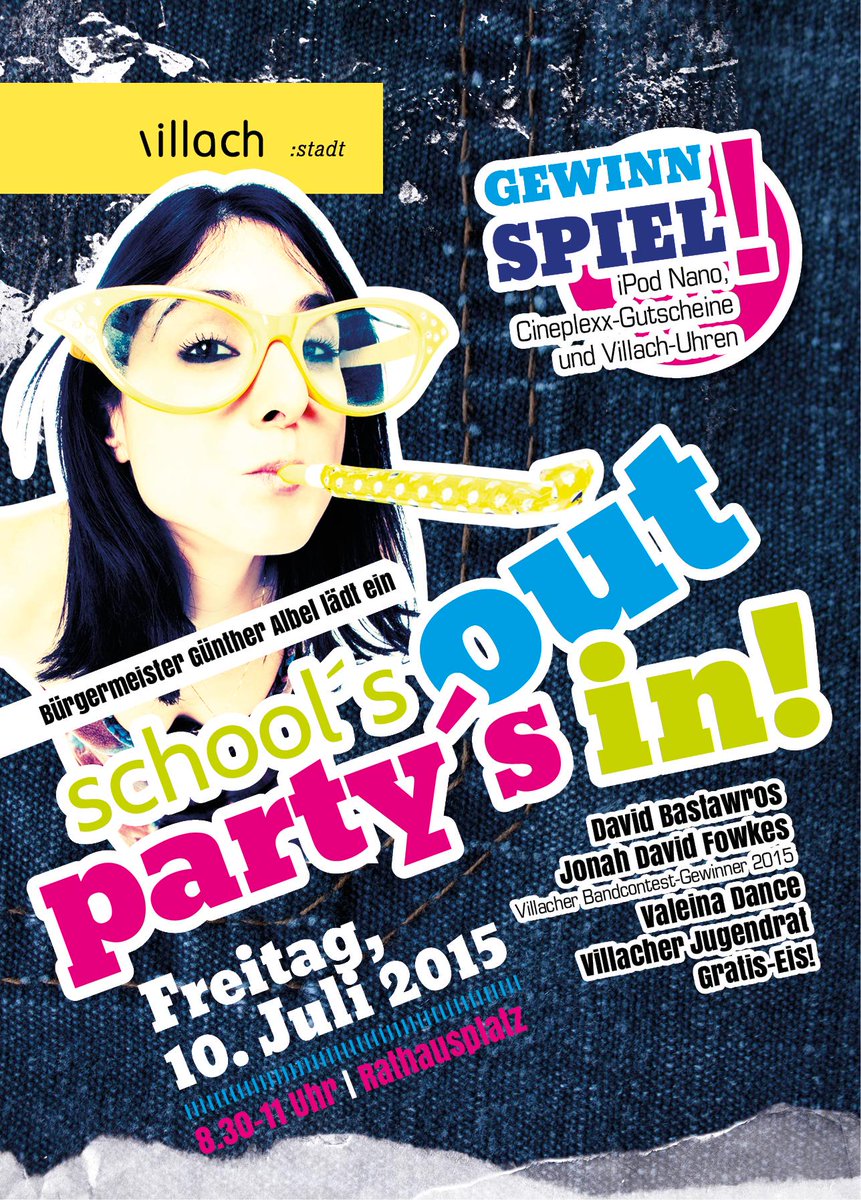 Ferienbeginn am Freitag...das feiern wir am Rathausplatz mit allen SchülerInnen... Freu mich auf euch! #schoolsout