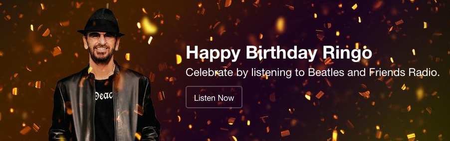 Happy Birthday Ringo Starr! TIME TO CELEBRATE!  >  