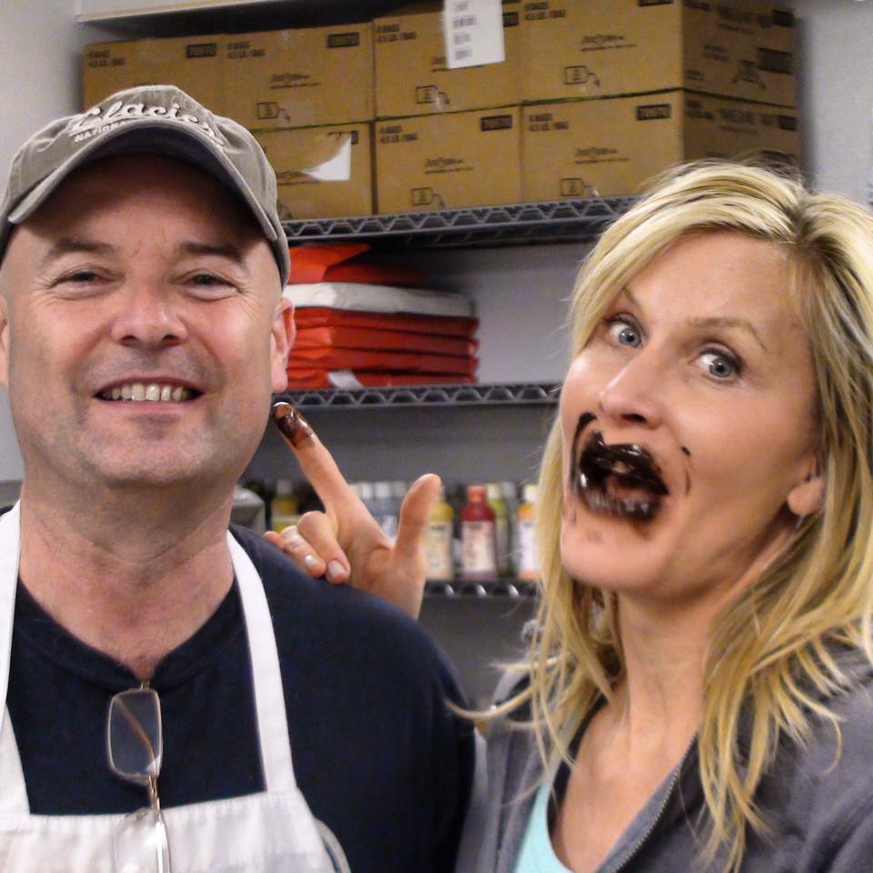 flythecoop's tweet photo. Umm... Do I have something on my face? Happy #NationalChocolateDay! Go visit @glacierchocolat in #DowntownTulsa! http://t.co/hQ0C6MmIZ4