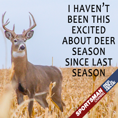 SPORTSMANchnl's tweet photo. I haven't been this excited about #DeerSeason since last season! #Hunting http://t.co/mG2PWNubtN