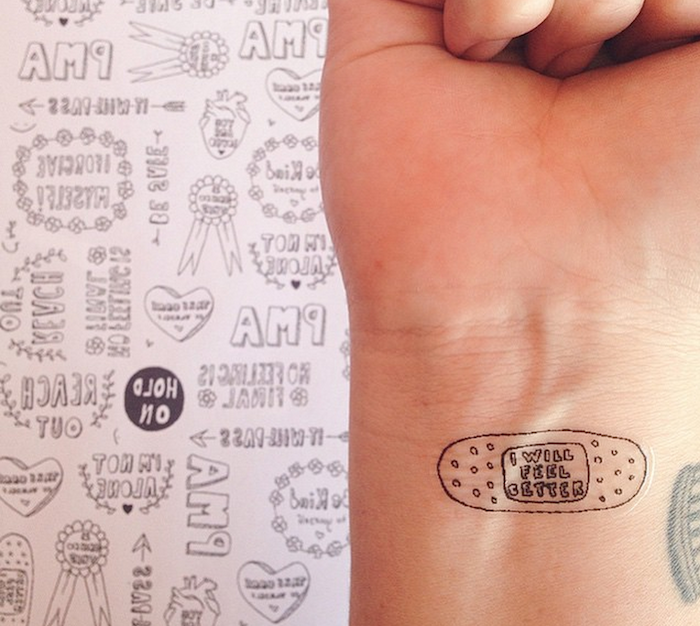 Mental Health Tattoos & Mental Wellbeing Tattoos - List of example photos  and pictures.
