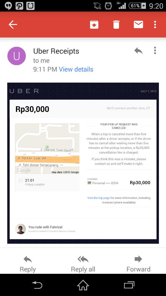 otheotheo's tweet photo. @Uber_JKT sy td pesan uber, ketika sy mau menghubungi driver no tdk aktif, dia tidak info jg dia dmn, lalu muncul ini http://t.co/i8h6lfTYdw