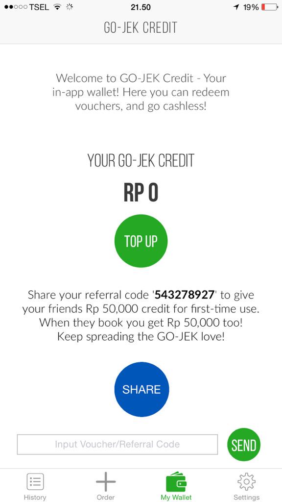 cindyzena's tweet photo. @gojekindonesia creditku ga nambah pdhl udh input kode. Aku jg gofood daerah menteng ga ada drivernya. Tlg bantuannya http://t.co/ZyxrzFF2JJ
