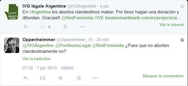 IVGArgentine's tweet image. Lógica implacable de los anti-derechos. #abortolegal #machismo #profeto