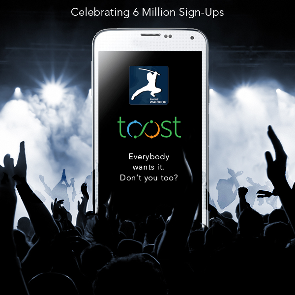 toostapp's tweet photo. 6 Million Sign-Ups across #apps &amp; #OS!
Everybody wants @toostapp​. Don't you?
Download now - https://t.co/Z5WbHDHHIC. http://t.co/kK0zMSkT7H