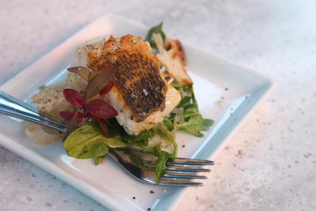 The seared pickerel salad by <a href="/ChefAlexandraF/">Alexandra Feswick</a> from <a href="/thedrakehotel/">The Drake</a> is this week's lunch pick: buff.ly/1KPse8f