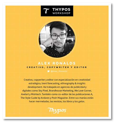 Thypos's tweet photo. Workshop Entrenamiento para Genios Creativos: lo que nadie te dice sobre el mundo publicitario y el freelance. http://t.co/Sb0oAtXU40