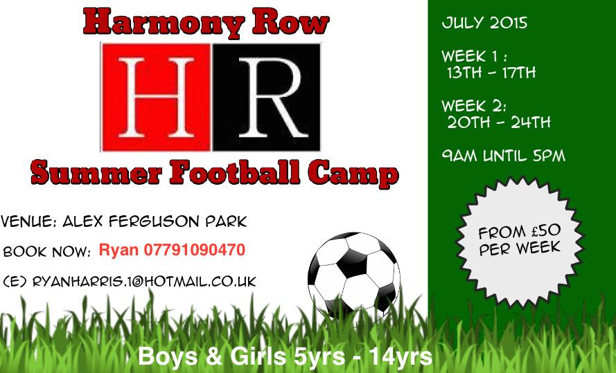 under 1 week to go! Is your child booked on?
You can turn up on the day everyone welcome!!
<a href="/HRowFootball/">Harmony Row Football</a> @HRowNetball