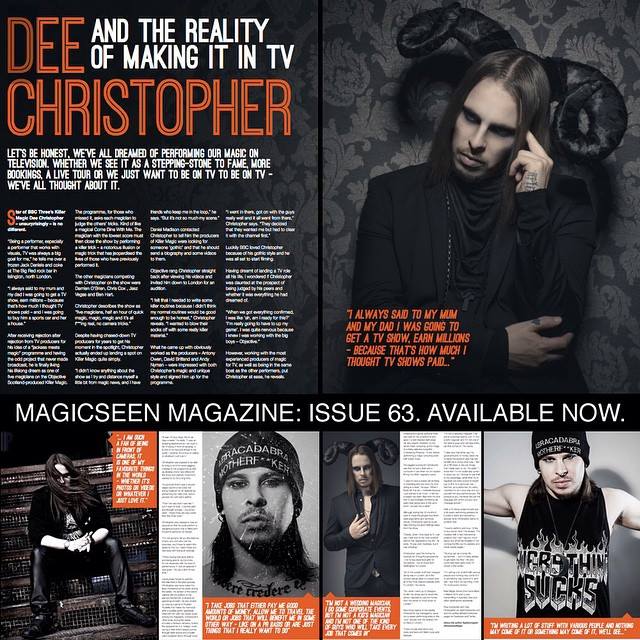 GibbonsGob's tweet photo. Magicians, don't miss my article with @DeeChristopher in @magicseen this month - it's as rock 'n' roll as it gets! http://t.co/NZrZwTTJcP
