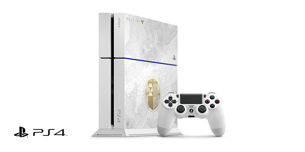 PlayStationFR's tweet photo. La PS4 édition limitée Destiny : Le Roi des Corrompus sera disponible le 15 septembre. Infos : http://t.co/FeEokvWZnF http://t.co/wn4n4iLVMA