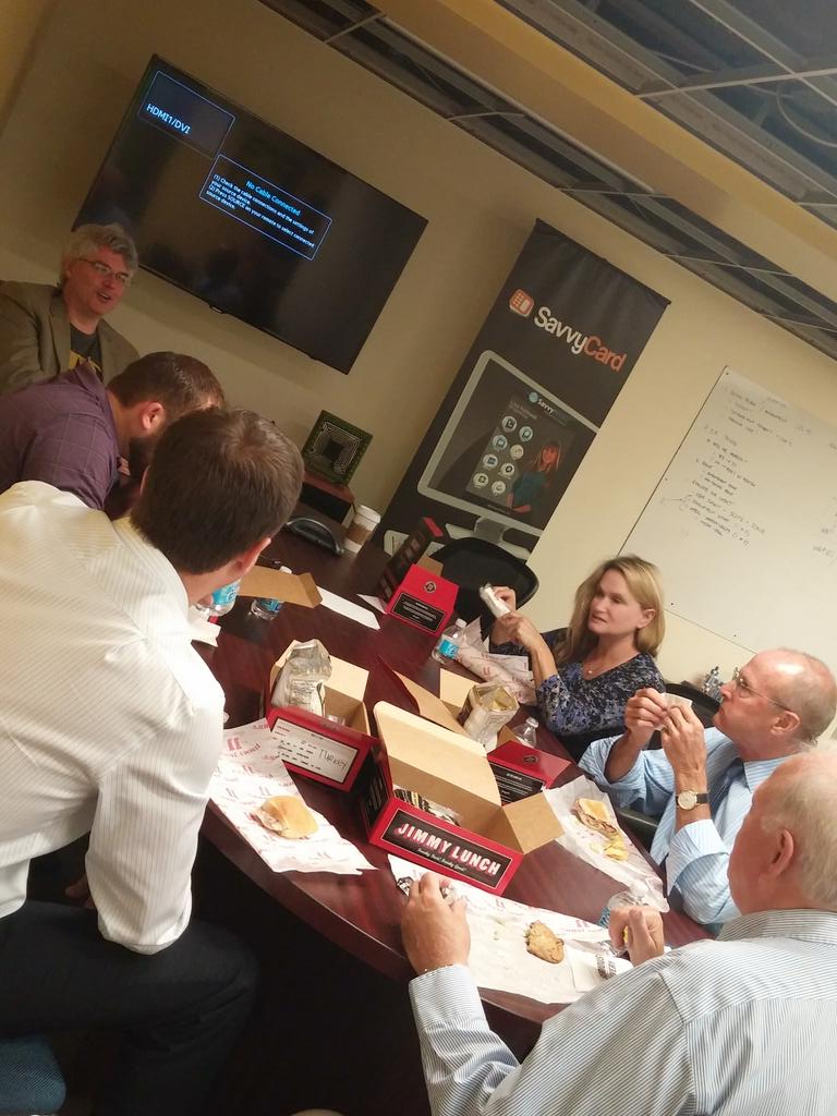 AshAtElevate's tweet photo. starting the @SavvyCard event off with a vibrant lunch! http://t.co/Wy4VlCQd3I