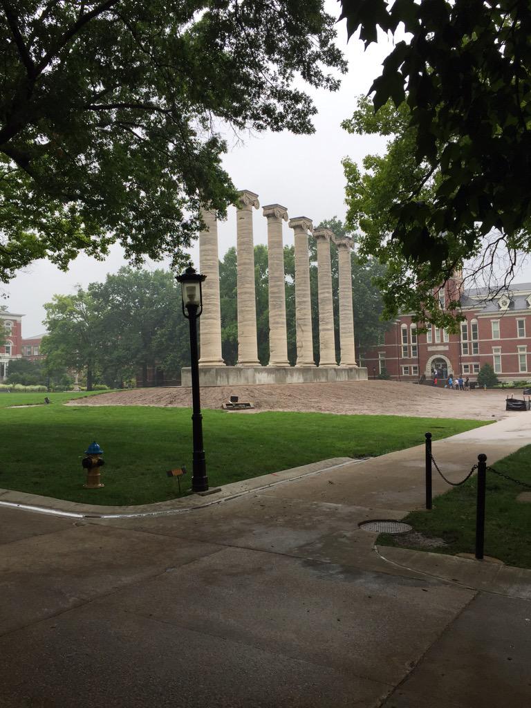 "Cool" day on the quad...view of Engineering