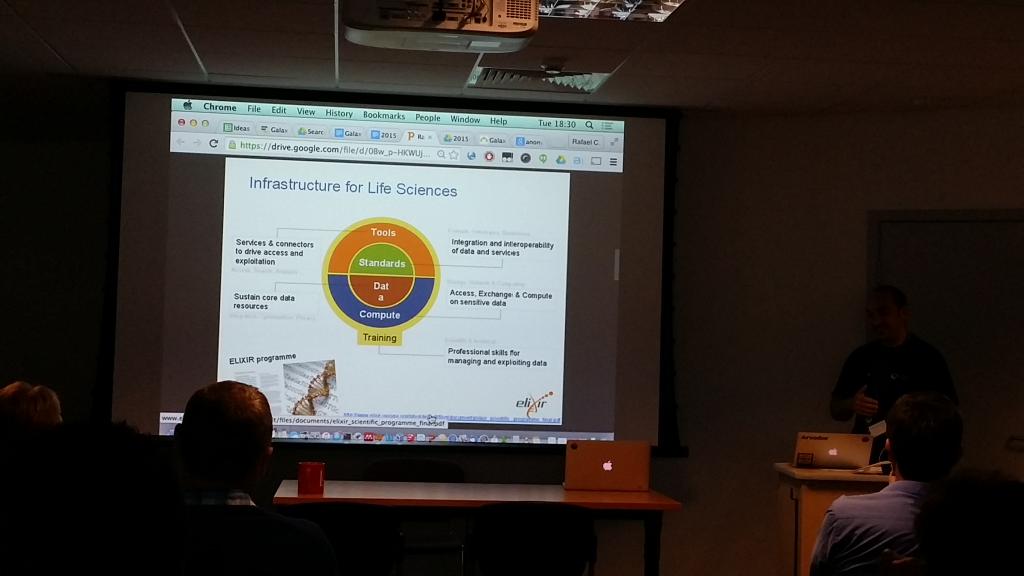 #usegalaxy GCC2015 <a href="/ELIXIREurope/">ELIXIR Europe</a> BoF: Infrastructure for life sciences: data, standards, tools, compute &amp; training