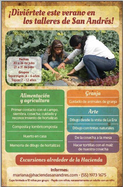 Les recomendamos mucho los talleres de <a href="/hsanandres_/">Hacienda San Andres</a> excelente experiencia en familia! #taller #organico #farmtotable