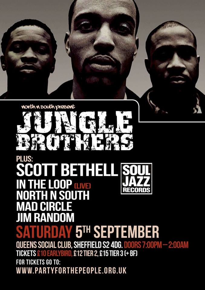 intheloopMCR's tweet image. And spinning with the @JungleBros4Life in Sheffield in September! tickets.partyforthepeople.org.uk/events/1157-ju…