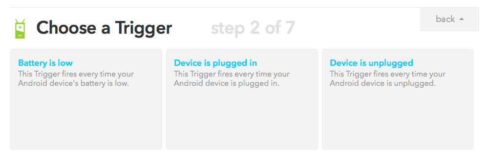 Mapkmaster's tweet image. На @IFTTT появился новый триггер #AndroidBattery. Прикольно про #Unplug. Ну и про #Plug