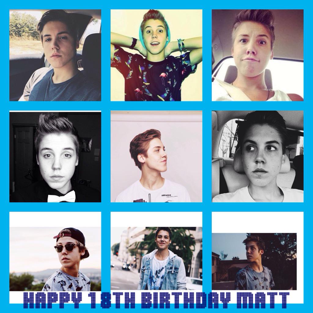 Happy birthday to one of my favorite YouTubers Matthew Espinosa!! I love you so much Matt!! 