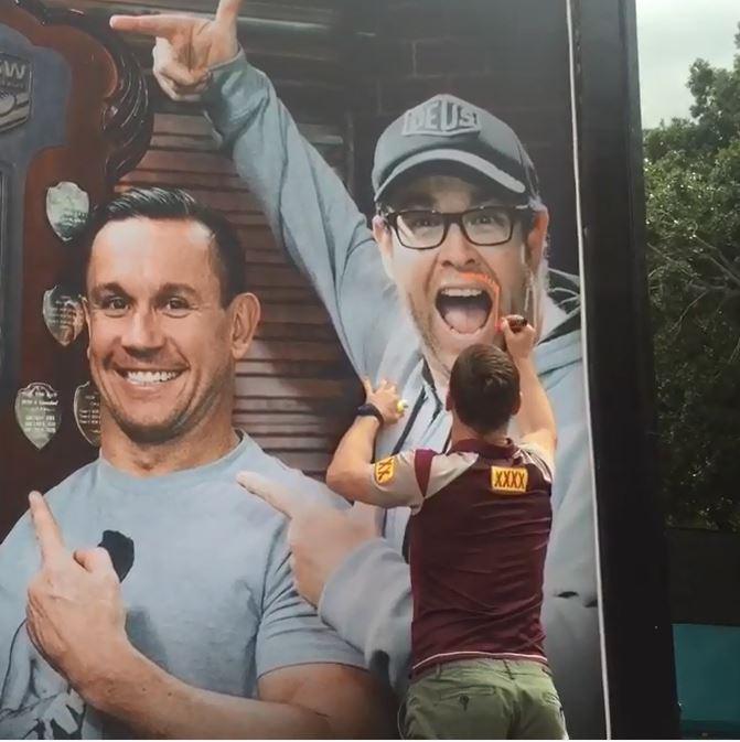TripleMBrisbane's tweet image. Game on @GrillTeam! @brenttate3 fights back for our @QLDmaroons #copthat #Origin