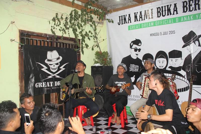 Acara Minggu lalu "JIKA KAMI BUKA BERSAMA" di markas band <a href="/xGreatDreamx/">GreatDream_Official</a> SUKSES !! Ada teman teman dari Marjinal :)