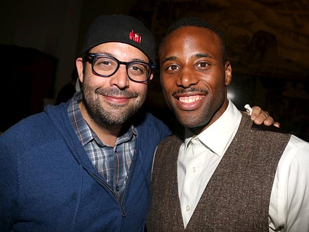 Last Night at the Spelling Bee After Party w/ @sweetrosen! Thanks <a href="/brugli/">Bruce Glikas</a> and <a href="/broadwaycom/">broadway.com</a> for the photo!#SpellingBee