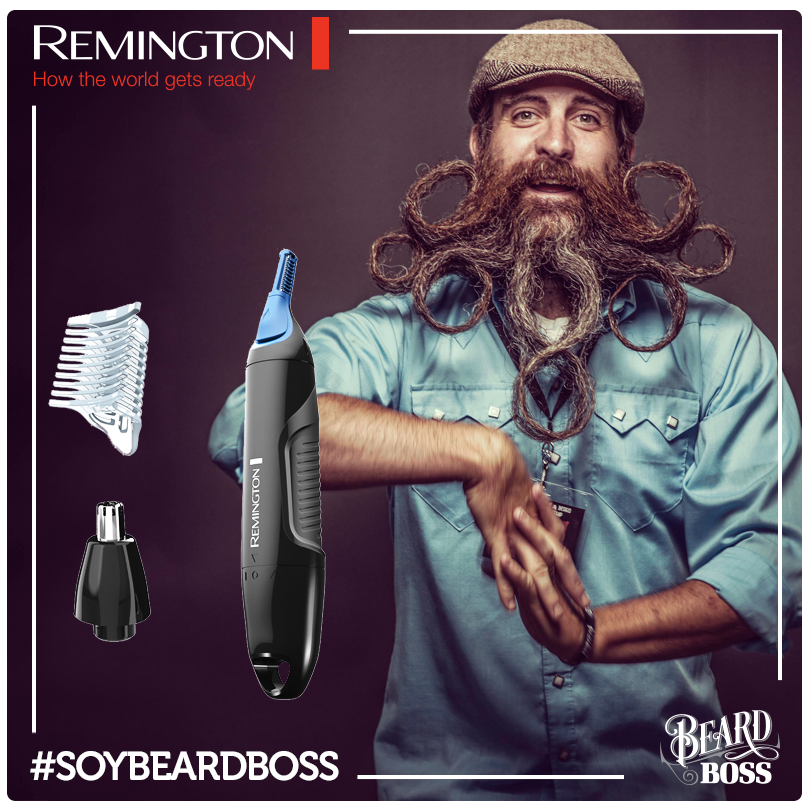 RemingtonMexico's tweet photo. Un verdadero #BeardBoss sabe que utilizando la cortadora de nariz y oído va a remover el vello de manera fácil. http://t.co/2BUc0BrHVD