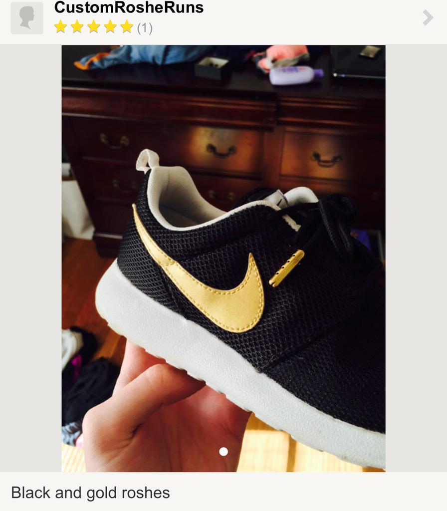 black roshes with gold