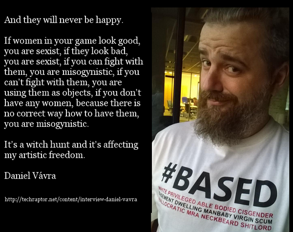 EscapeVelo's tweet photo. It's pointless to capitulate to Social Justice. Best to just ignore them. #gamedev http://t.co/UzVa8jZe0D