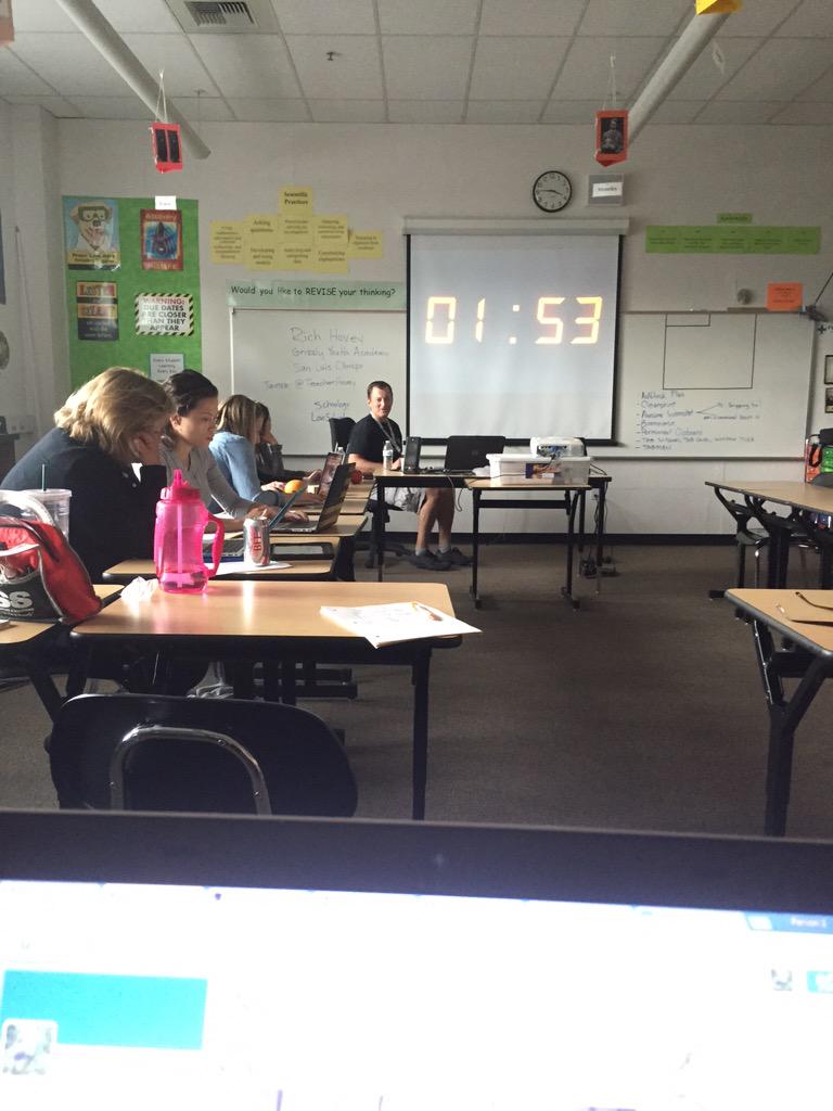jarget16's tweet photo. My brain is exploding at #cuerockstar with @sfaringer and @LawsonsKiddos in @TeacherHovey's session! http://t.co/gsdTG15fnr