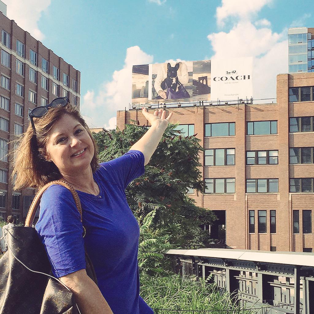 When your dog becomes a supermodel <a href="/MissAsiaKinney/">Miss Asia Kinney</a> my baby girl for <a href="/Coach/">Coach</a>! Shot by Steven Meisel BILLBOARD SIGHTING!