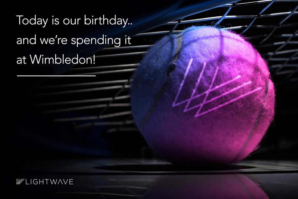 Happy birthday, Lightwave 🎂 What a dream come true to spend the day than quantifying the feeling of <a href="/Wimbledon/">Wimbledon</a>