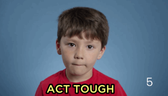 BuzzFeed's tweet photo. Here’s what happened when males of all ages were asked to respond to the phrase “Be A Man” http://t.co/mh2QI0u25j http://t.co/R6XEJQWngn