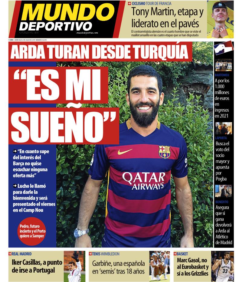 mundodeportivo's tweet photo. Arda: "Es mi sueño" #portada #deportes http://t.co/H6YjKvvO3o http://t.co/hC4cVvMnND