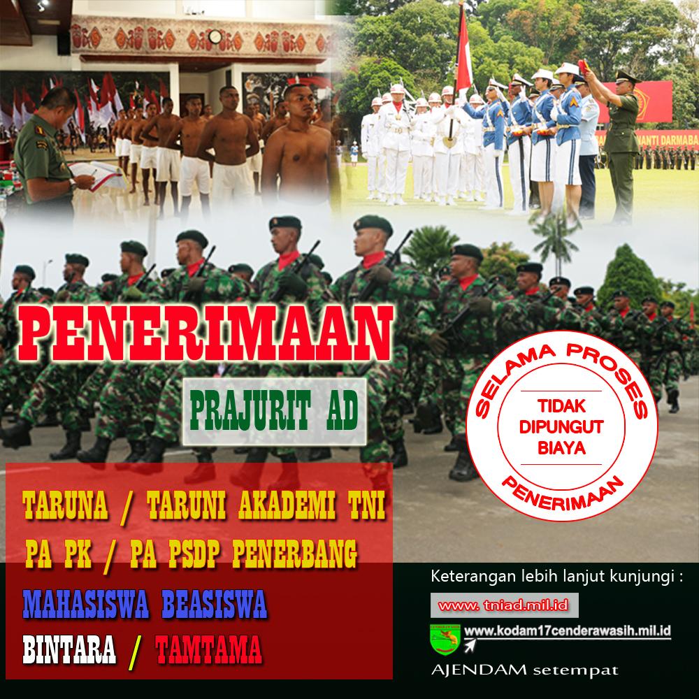 Anggidstw's tweet photo. RT @Kodam17Cen: Info Ksatria, Bagi adik-adik yang ingin mendaftarkan dirinya sebagai Prajurit @TNI_AD http://t.co/fRcmoh0rFw