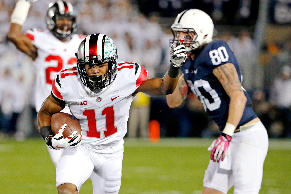 ESPNCFB's tweet photo. S Vonn Bell finished 2014 with 6 INTs &amp; had 4 of those in OSU's last 6 games.  http://t.co/M4PBLoJkG5 #AllBigTen http://t.co/nkxj10Kg1A