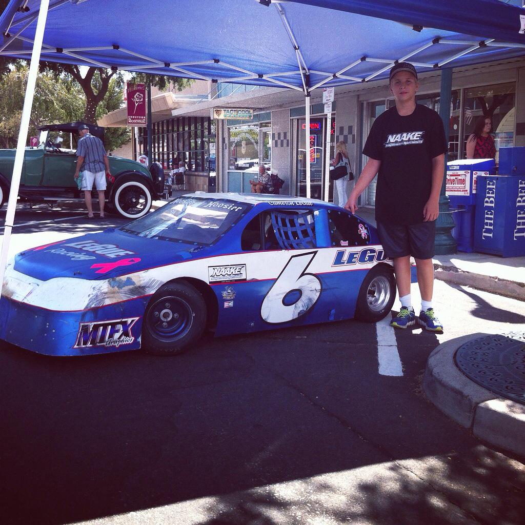 Cameron promoting his Minicup