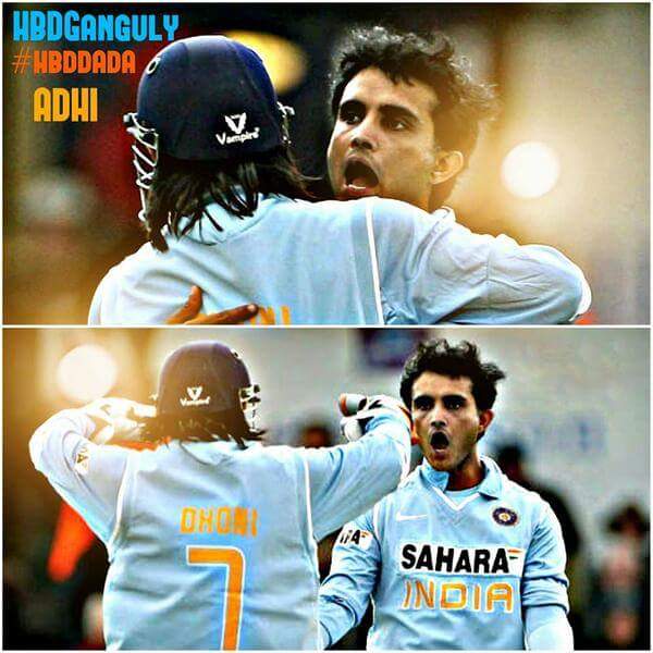 On behalf of and his fans we wish Happy Birthday to Sourav Ganguly   