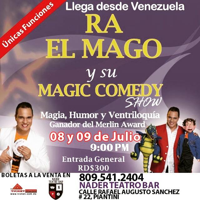 NaderTeatroBar's tweet image. HOY! @raelmago y su #MagicComedy  @NaderTeatroBar 9pm Entrada General RD$300 Ventas en puerta y en @ticketexpressrd