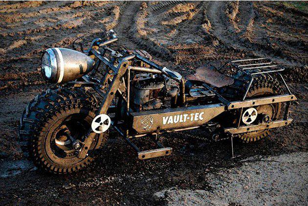 Fallout4Bethesd's tweet photo. Парень из USA своими руками собрал мотоцикл в стиле #Fallout / http://t.co/MYqrpMcGgy #Bike http://t.co/iA3r3H6KQ5