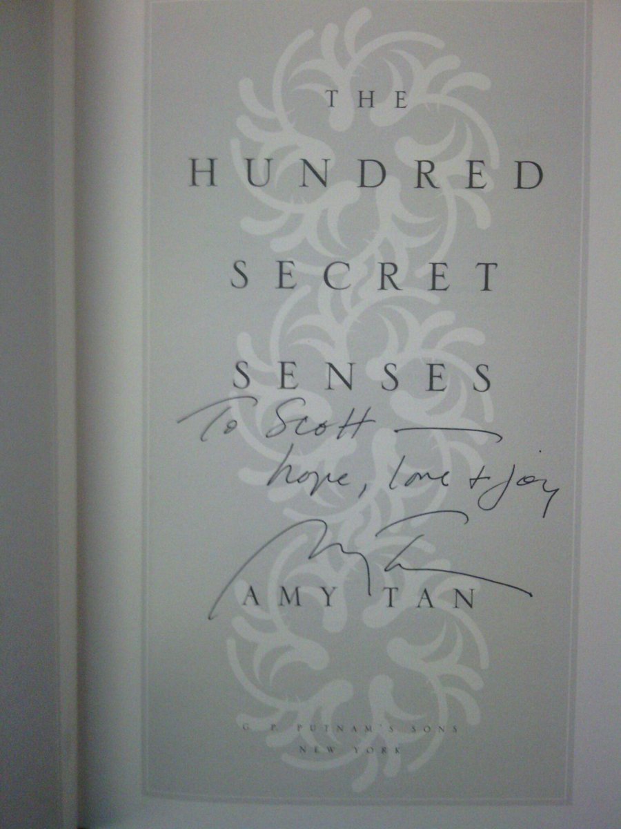 luxortrades's tweet photo. The Hundred Secret Senses: A Novel by Amy Tan. AUTHOR SIGNED #BOOK EDITION. #BookBoost http://t.co/PXadMIWgjL http://t.co/lpSIyb3Rxq