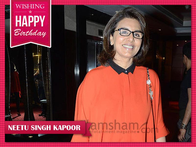 Glamsham wishes bubbly Neetu Singh Kapoor a very happy birthday! 