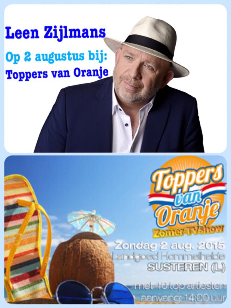 Ook <a href="/LeenZijlmans/">Leen Zijlmans</a> is erbij op Zo. 2 aug. bij TV opnames <a href="/ToppersvOranje/">Toppers van Oranje</a> op Hommelheide in Susteren.#Mijnherinneringen