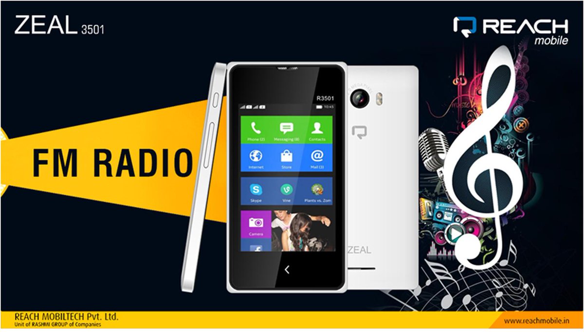 MyReachMobile's tweet photo. Carry FM in your pocket and catch the latest Music with Zeal 3501 form #ReachMobile #ReachSeDostiBadhao #TouchPhone http://t.co/7fxHI0wOrT